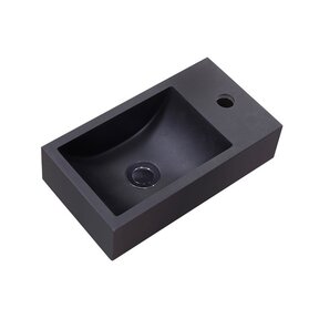Toiletfontein Zwart Kraangat Links Quartz Recto 40x22x10cm