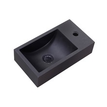 Toiletfontein Zwart Kraangat Rechts Quartz Recto 40x22x10cm