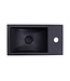 Toiletfontein Zwart Kraangat Rechts Quartz Recto 40x22x10cm