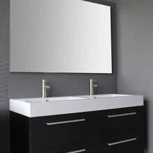 Badkamermeubel met Wastafel 120cm Zwart Wenge Sanipro Vegas incl led Spiegel