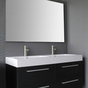 Badkamermeubel met Wastafel 120cm Zwart Wenge Sanipro Vegas incl led Spiegel