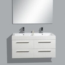 Badkamermeubel met Wastafel 120cm Wit Sanipro Vegas incl led Spiegel 120x50x50 cm