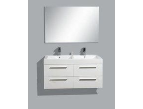 Badkamermeubel met Wastafel 120cm Wit Sanipro Vegas incl led Spiegel 120x50x50 cm