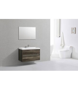 SANI-SUPPLY SaniPro Badkamermeubel Compact 100cm Greeploos Century Oak 100x38x56 cm