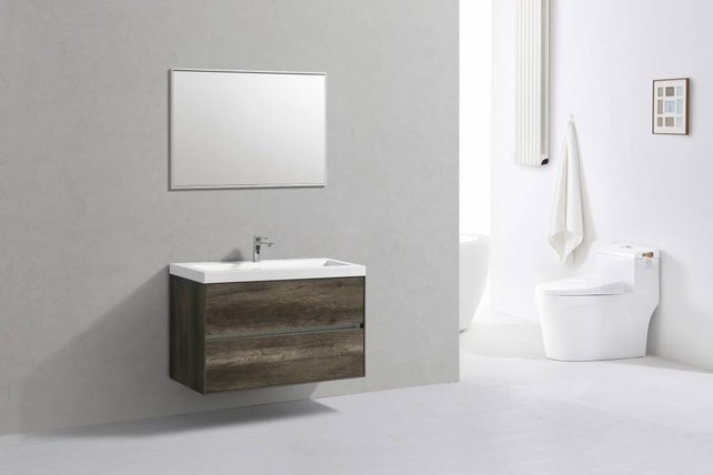 SaniPro Badkamermeubel Compact 100cm Greeploos Century Oak 100x38x56 cm SaniPro Badkamermeubel Compact 100cm Greeploos Century Oak 100x38x56 cm