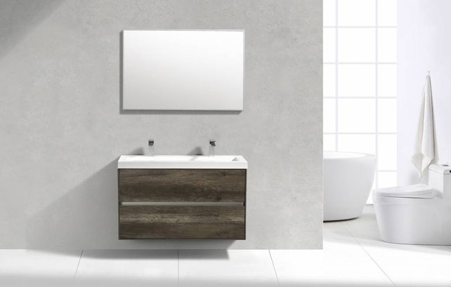 SaniPro Badkamermeubel Compact 100cm Greeploos Century Oak 100x38x56 cm SaniPro Badkamermeubel Compact 100cm Greeploos Century Oak 100x38x56 cm