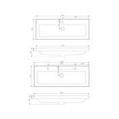 SaniPro Badkamermeubel Compact 100cm Greeploos Century Oak 100x38x56 cm SaniPro Badkamermeubel Compact 100cm Greeploos Century Oak 100x38x56 cm