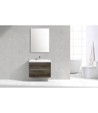 SANI-SUPPLY SaniPro Badkamermeubel Compact 80cm Greeploos Century Oak 80x38x56 cm