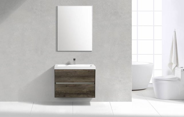 SaniPro Badkamermeubel Compact 80cm Greeploos Century Oak 80x38x56 cm