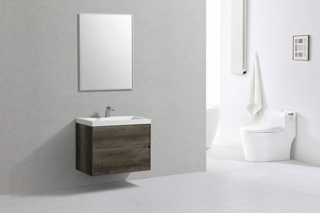 SaniPro Badkamermeubel Compact 80cm Greeploos Century Oak 80x38x56 cm