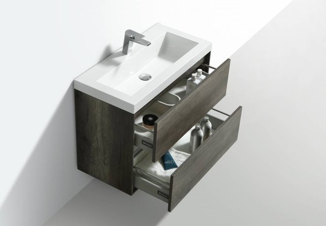 SaniPro Badkamermeubel Compact 80cm Greeploos Century Oak 80x38x56 cm