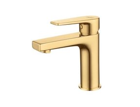 Creavit Sharp Wastafelkraan Laag Goud Mengkraan wastafel
