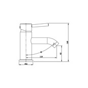 SaniPro Caral Wastafelkraan Laag Chroom Wastafelmengkraan Laag
