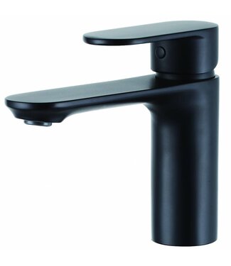 SANI-SUPPLY SaniPro Edge Rond Wastafelkraan Laag Mat Zwart Wastafelmengkraan