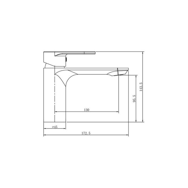 SaniPro Edge Rond Wastafelkraan Laag Mat Zwart Wastafelmengkraan