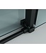 CREAVIT Douchedeur Aloni Nisdeur Schuifdeur Zwart 140x200cm Antikalk Helder Glas Zwart Profiel 8mm Veiligheidsglas Easy Clean