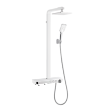 Creavit Ocean Regendoucheset SmartControl met Planchet thermostaatkraan met handdouche Chroom/Wit