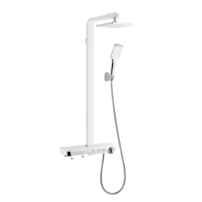 Creavit Ocean Regendoucheset SmartControl met Planchet thermostaatkraan met handdouche Chroom/Wit