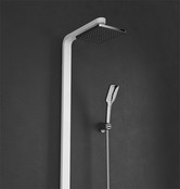 Creavit Ocean Regendoucheset SmartControl met Planchet thermostaatkraan met handdouche Chroom/Wit