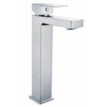 Sanipro Wastafelkraan hoog Chroom Vierkant 27cm