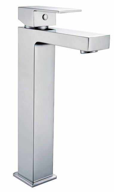 Sanipro Wastafelkraan hoog Chroom Vierkant 27cm