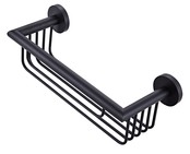 Doucherek Mat Zwart Creavit Aloni Badrek Shampoo houder 25cm Messing