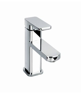 SANI-SUPPLY SaniPro Fiora Wastafelkraan Laag Chroom vierkant met ronde afwerking.