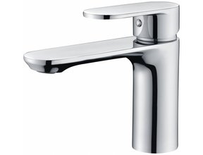 SaniPro Edge Wastafelkraan Laag Chroom Rond