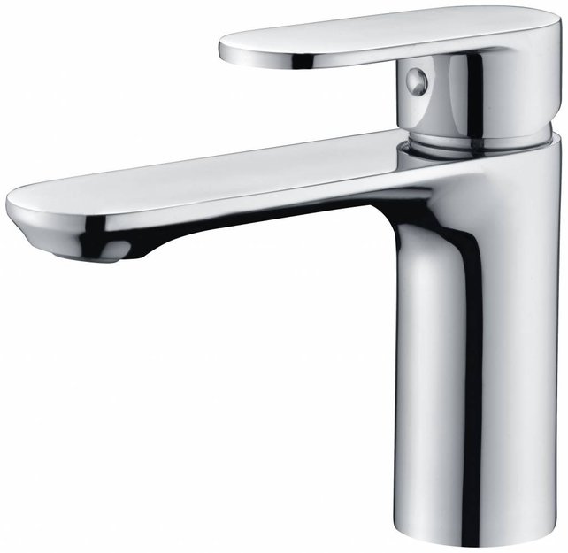 SaniPro Edge Wastafelkraan Laag Chroom Rond