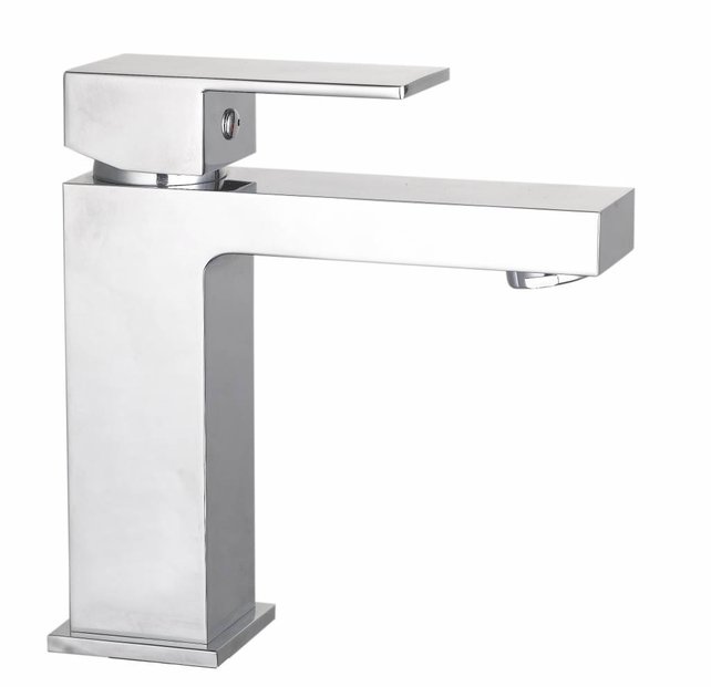 SaniPro Cube Wastafelkraan laag VierkantÂ Chroom