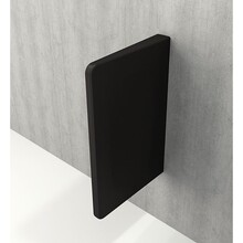 Scheidingswand Bocchi Taormina Schaamschot Mat Zwart 73x47x7cm