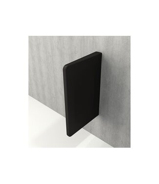 BOCCHI Scheidingswand Bocchi Taormina Schaamschot Mat Zwart 73x47x7cm