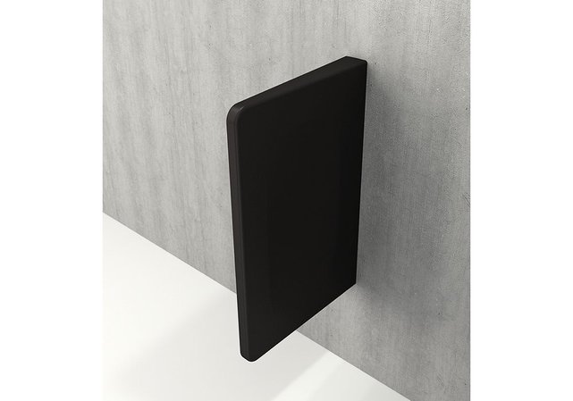 Scheidingswand Bocchi Taormina Schaamschot Mat Zwart 73x47x7cm Scheidingswand Bocchi Taormina Schaamschot Mat Zwart 73x47x7cm