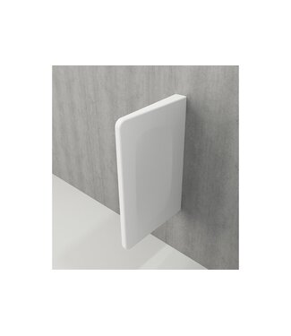 BOCCHI Scheidingswand Bocchi Taormina Schaamschot Mat Wit 73x47x7cm