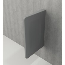 Scheidingswand Bocchi Taormina Schaamschot Mat Grijs 73x47x7cm