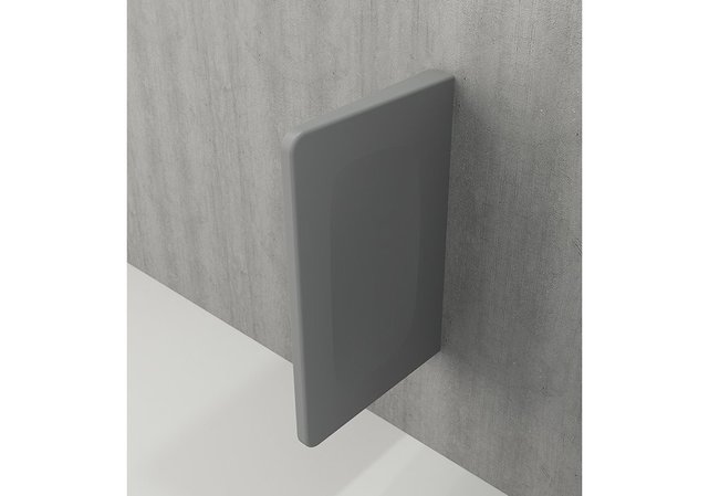 Scheidingswand Bocchi Taormina Schaamschot Mat Grijs 73x47x7cm