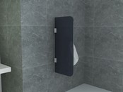 Aloni Rookglas Urinoir Schaamschot 90x40cm 8mm Veiligheidsglas Scheidingswand hoog CR-W001