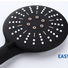 Handdouche Douchekop Mat Zwart driestanden antislip rond Sanipro ABS douchekop