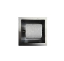 Toiletrolhouder Inbouw RVS Rolhouder 13,5x13x12 cm