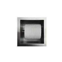 Toiletrolhouder Inbouw RVS Rolhouder 13,5x13x12 cm