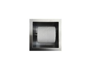 Toiletrolhouder Inbouw RVS Rolhouder 13,5x13x12 cm