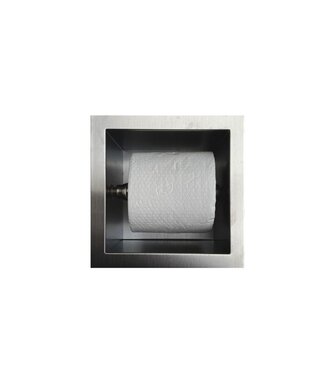 SANI-SUPPLY Toiletrolhouder Inbouw RVS Rolhouder 13,5x13x12 cm