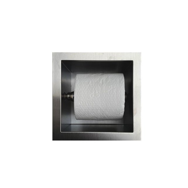 Toiletrolhouder Inbouw RVS Rolhouder 13,5x13x12 cm Toiletrolhouder Inbouw RVS Rolhouder 13,5x13x12 cm