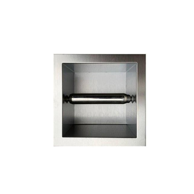 Toiletrolhouder Inbouw RVS Rolhouder 13,5x13x12 cm Toiletrolhouder Inbouw RVS Rolhouder 13,5x13x12 cm