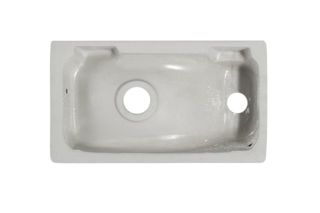 Fonteinset Met Zwart kraangat links 37.5x21.5x10 cm Creavit incl. Kraan, Sifon en Clickwaste