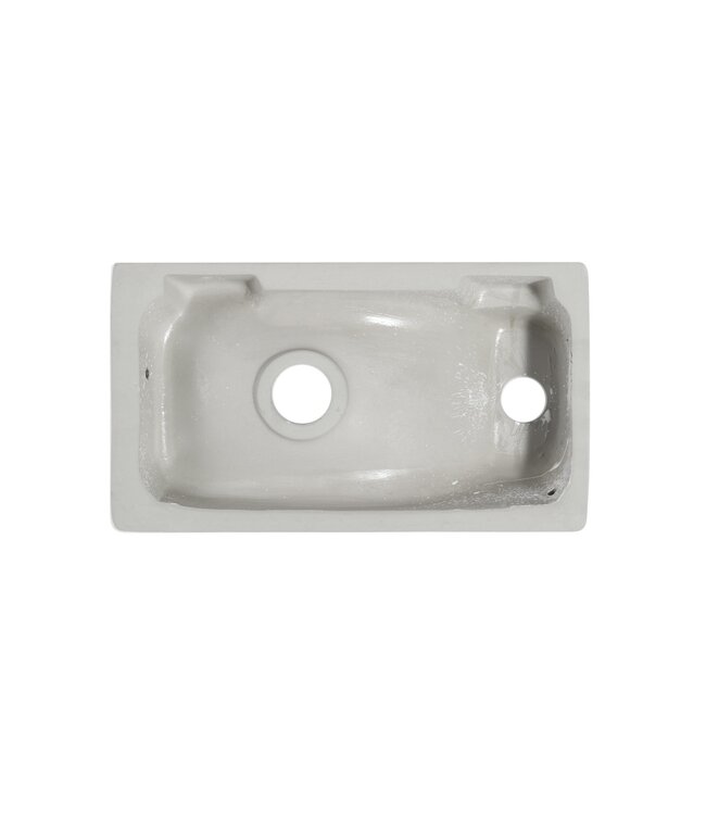 Fonteinset Met Zwart kraangat Rechts 37.5x21.5x10 cm Creavit incl. Kraan, Sifon en Clickwaste