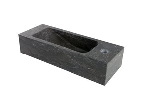 Toilet Fontein natuursteen SaniPro Slim 45X17X10 Kraangat Links of Rechts