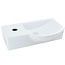 SANI-SUPPLY Fontein Toilet 40x22x10cm Kraangat Links SaniPro Bee Rechthoek Keramiek met overloop Links / Rechts