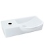 Fontein Toilet 40x22x10cm Kraangat Links SaniPro Bee Rechthoek Keramiek met overloop Links / Rechts