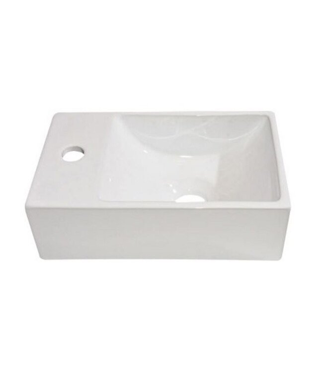Mini ToiletFontein Kraangat Rechts SaniPro New Wonder 30,5x19x10,5cm Links / Rechts